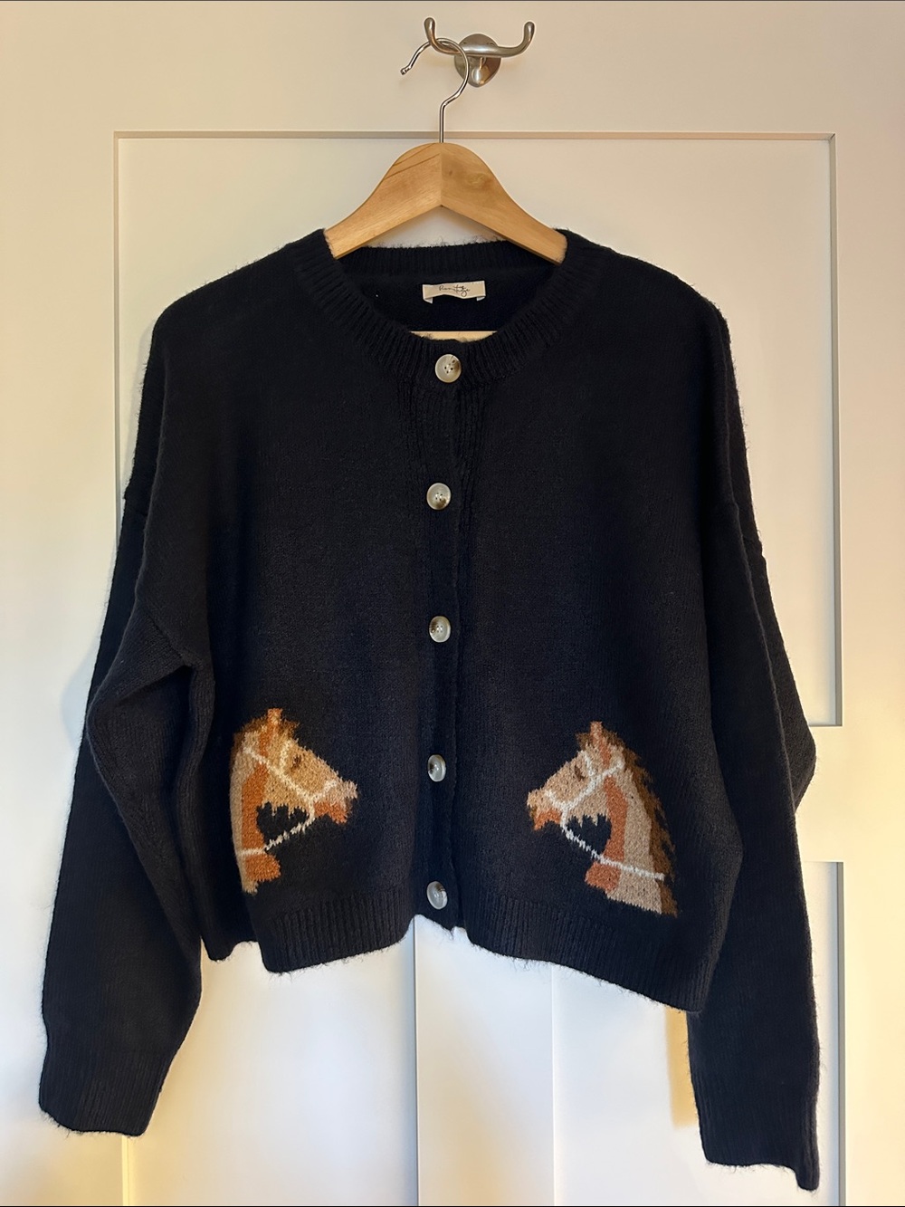 Navy Knit Cardigan